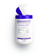 Load image into Gallery viewer, Aquasani RFX Lavender ~ Soothing, Refreshing, Moisturizing Cleansing Wipes (3 in 1 suitable for Hands, Skin and Surfaces)
