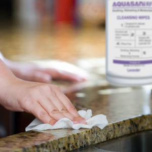 Aquasani RFX Lavender ~ Soothing, Refreshing, Moisturizing Cleansing Wipes (3 in 1 suitable for Hands, Skin and Surfaces)