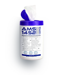 Nexchemie AMS 1452 Ready To Use Healthcare Intermediate Level Surface Disinfectant Cleansing Presaturated Wipes ~ 5 IN 1 Clean, Disinfect, Deodorize, Virucide & Fungicide